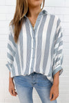 Blue White Stripe