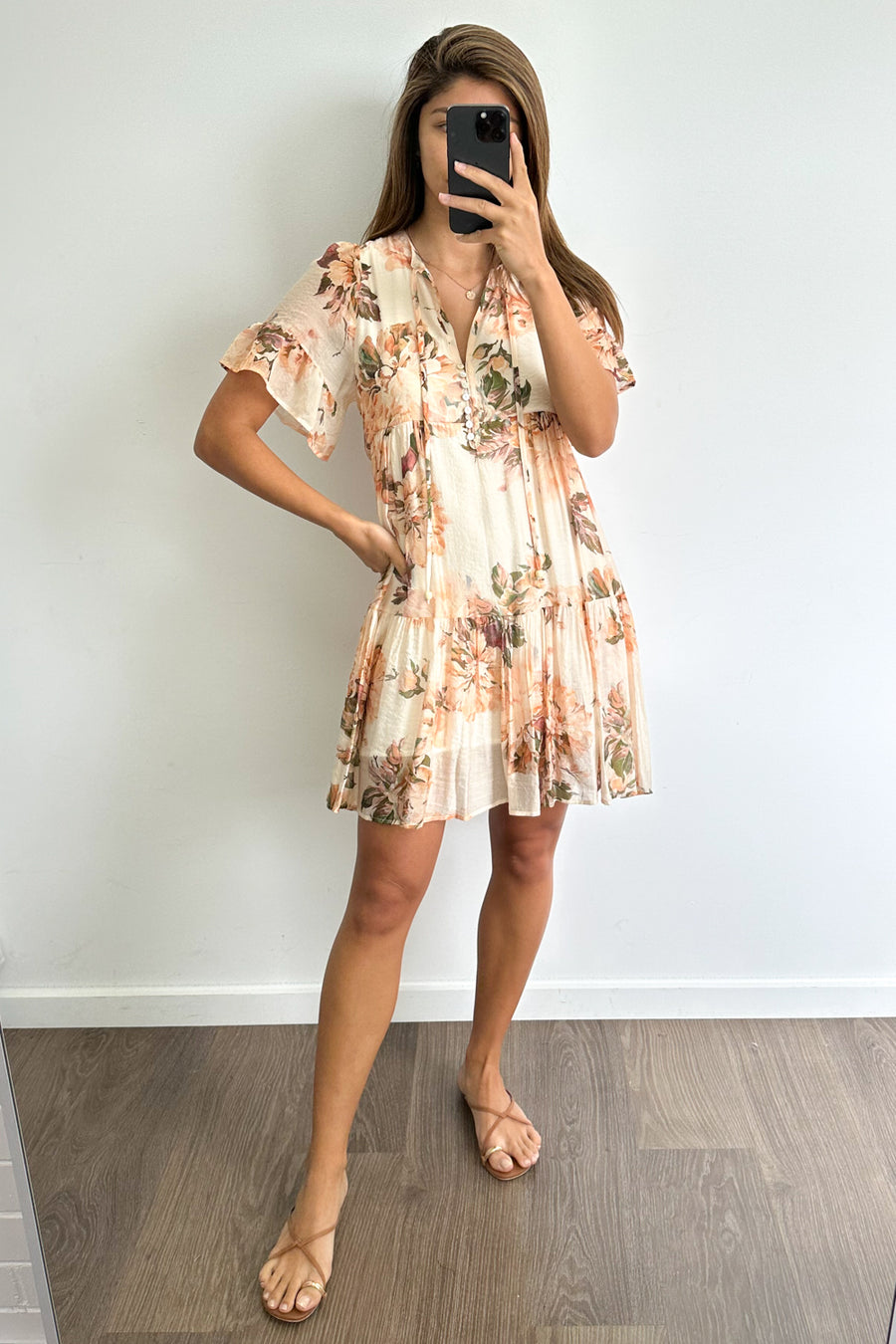 Peach Floral