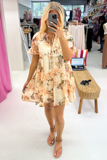 Peach Floral: beth