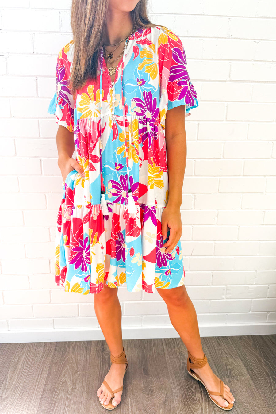 Hot Pink Multi Tropic