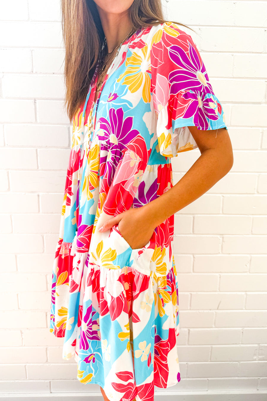 Hot Pink Multi Tropic