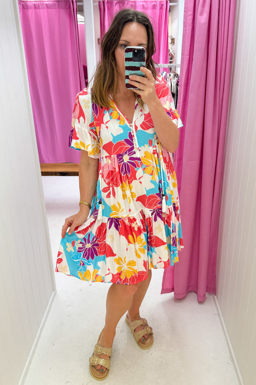 Hot Pink Multi Tropic