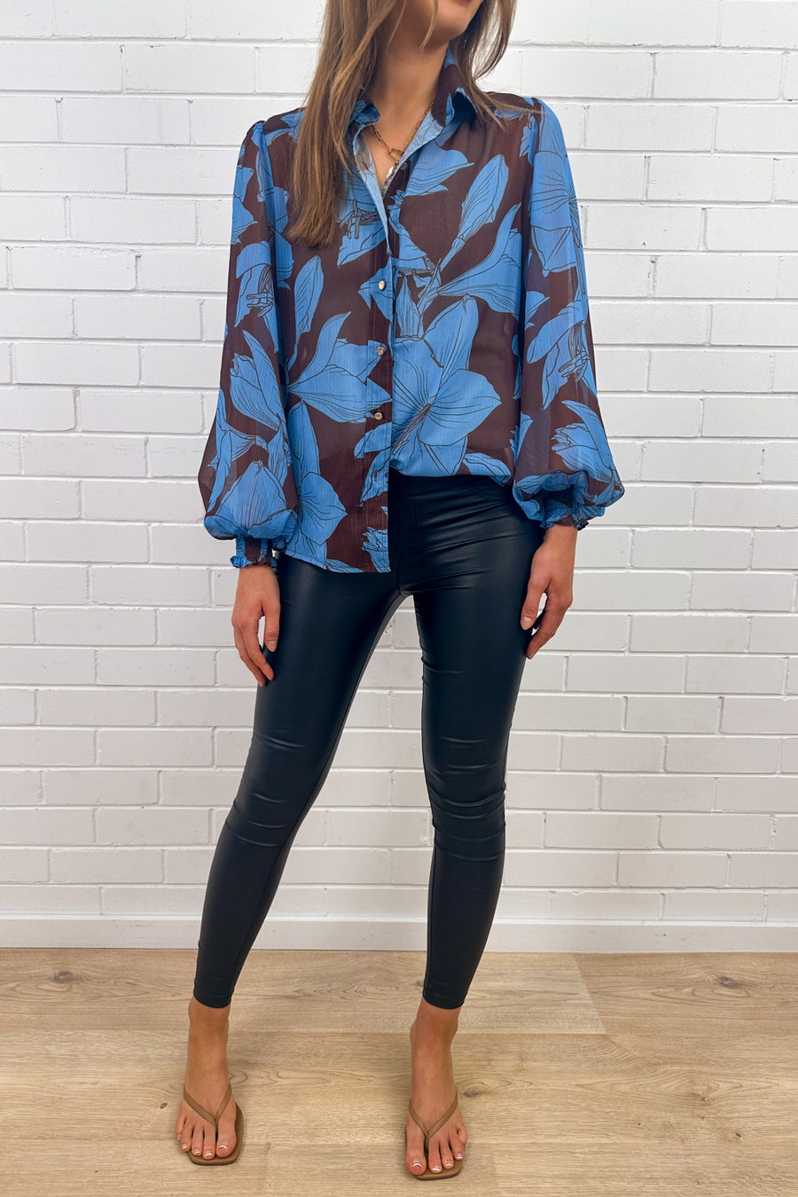 Kodi Blouse - Blue Floral