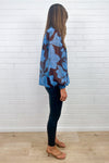 Kodi Blouse - Blue Floral