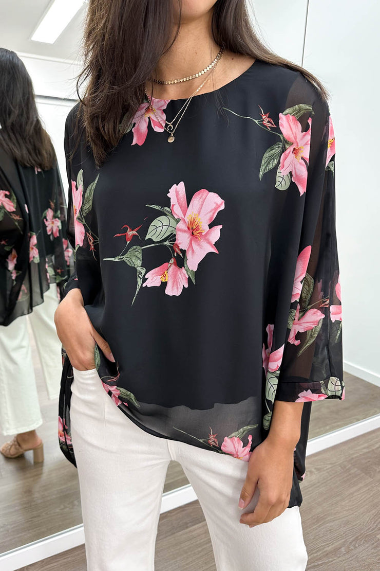 Black Floral