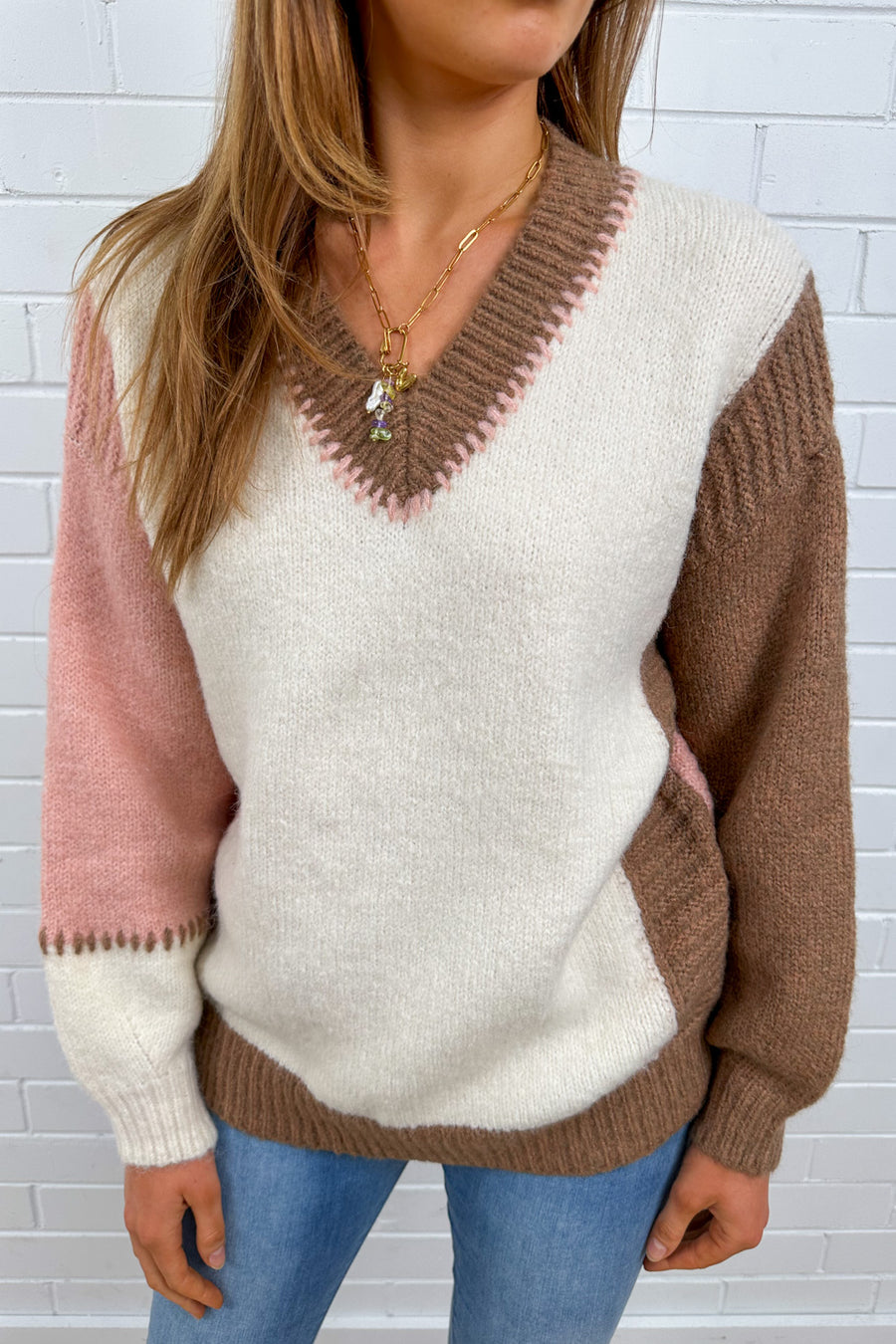 Cream Colour Block