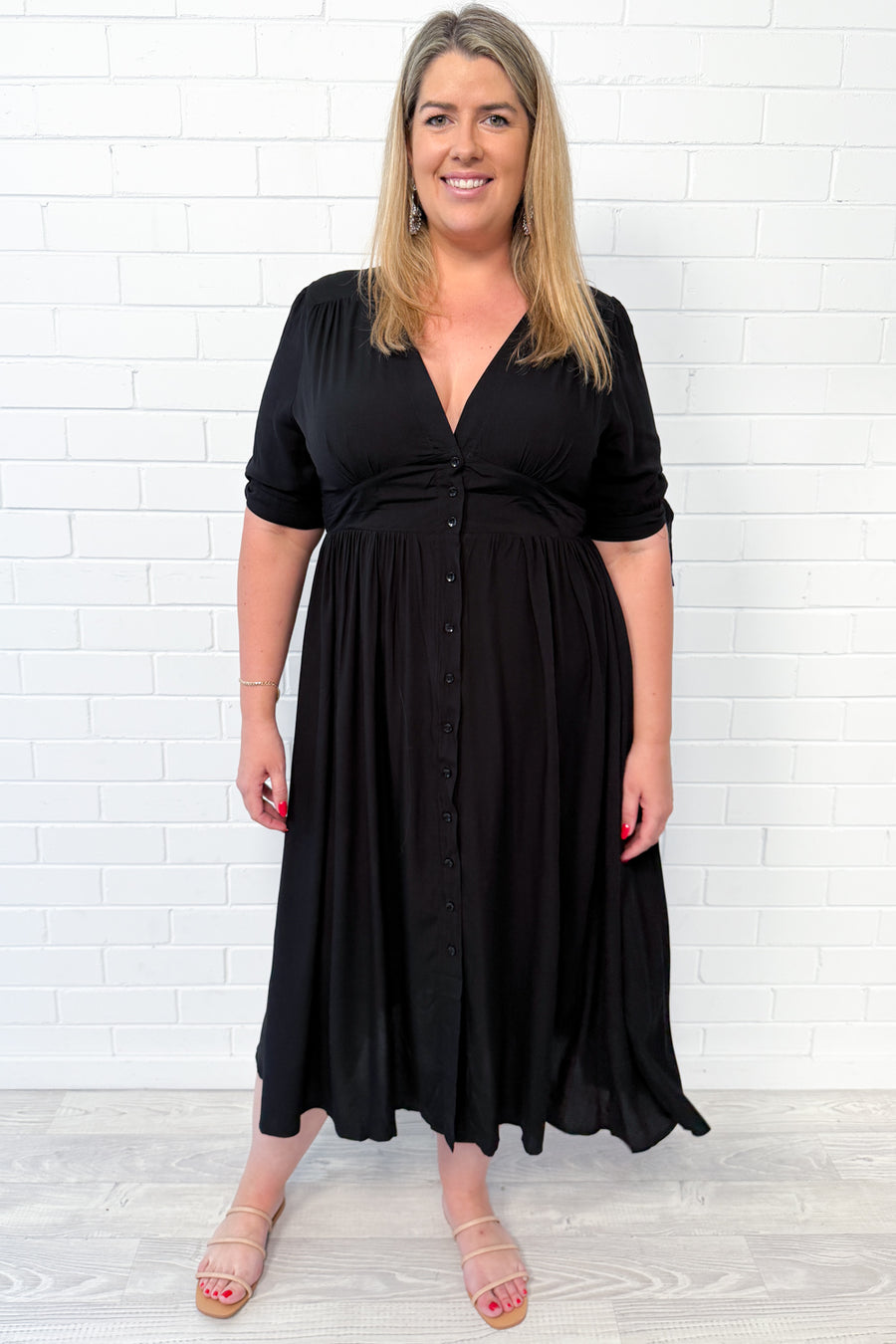 Lili Midi Dress - Black