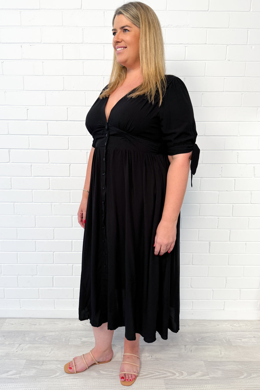 Lili Midi Dress - Black