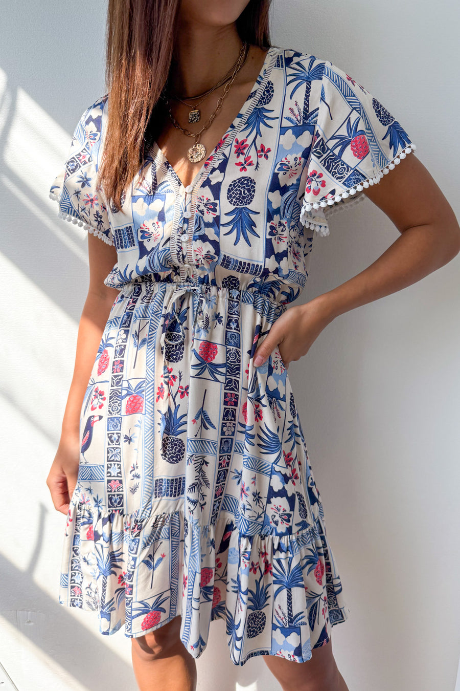 Blue Multi Print