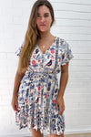 Blue Multi Print