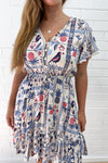 Blue Multi Print