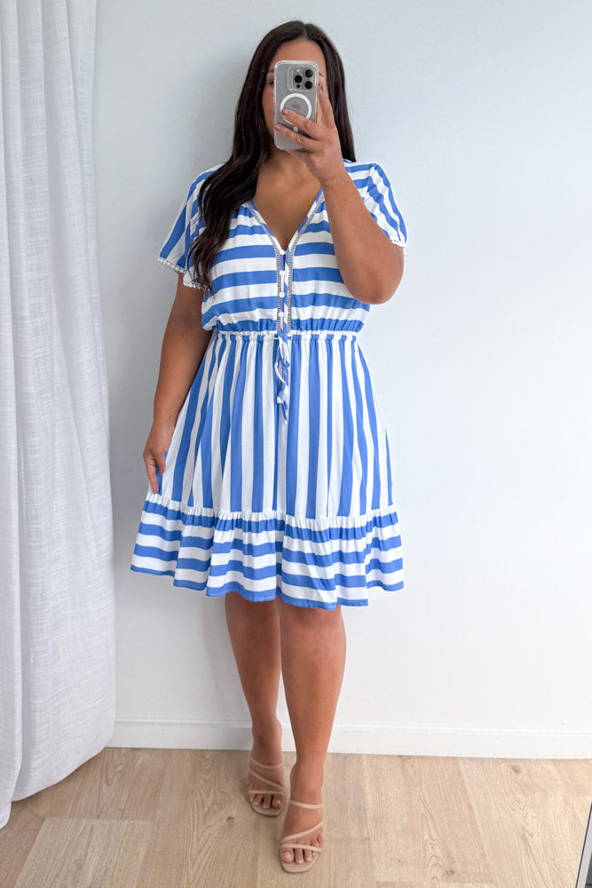 Blue White Stripe