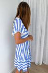 Blue White Stripe
