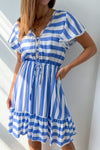 Blue White Stripe