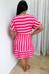 Pink Red Stripe