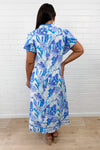 Blue Watercolour Floral
