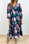 Loreli Dress - Navy Floral