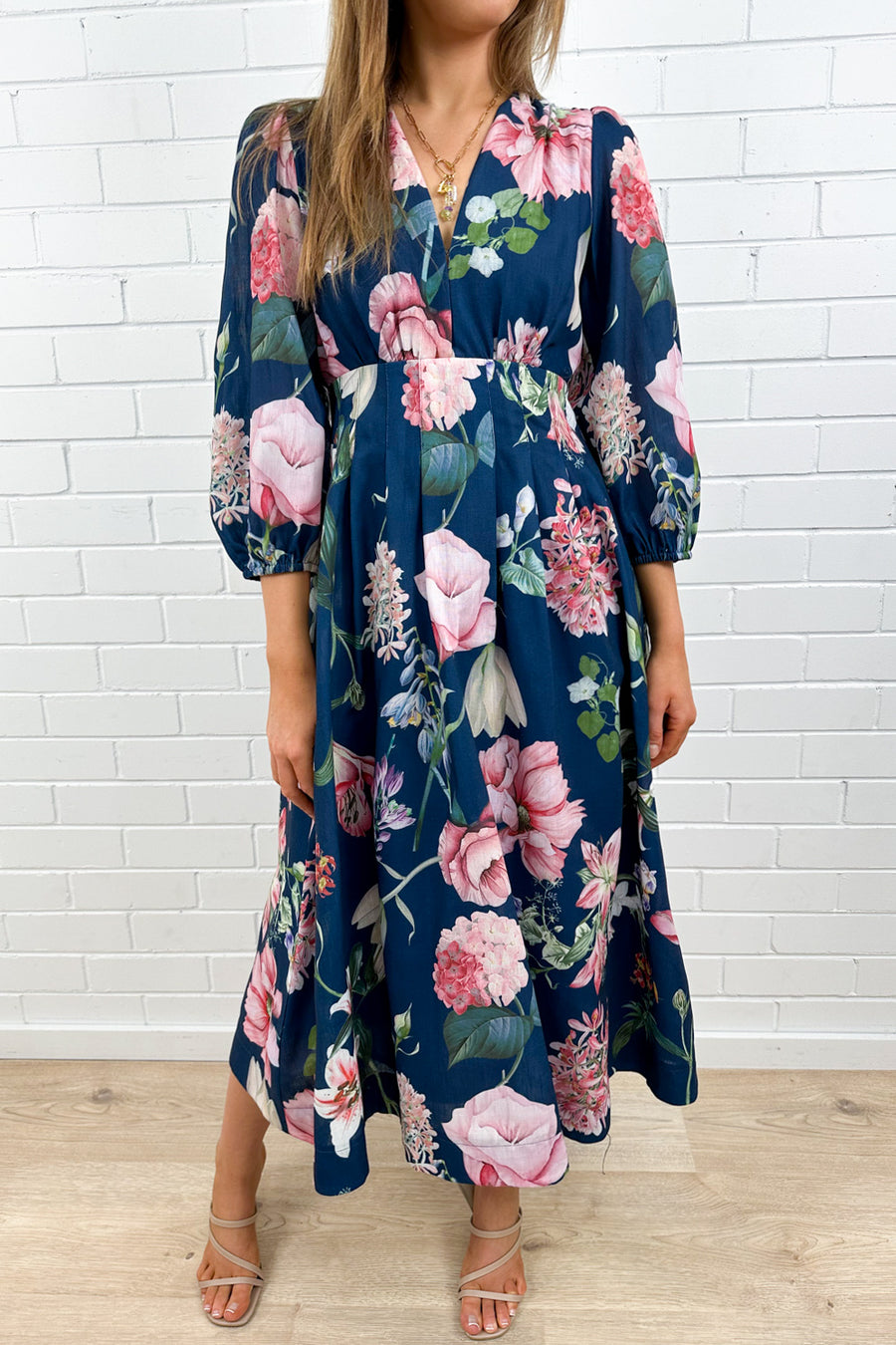 Loreli Dress - Navy Floral
