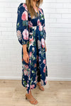 Loreli Dress - Navy Floral