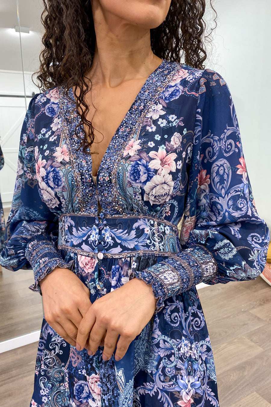 Navy Floral