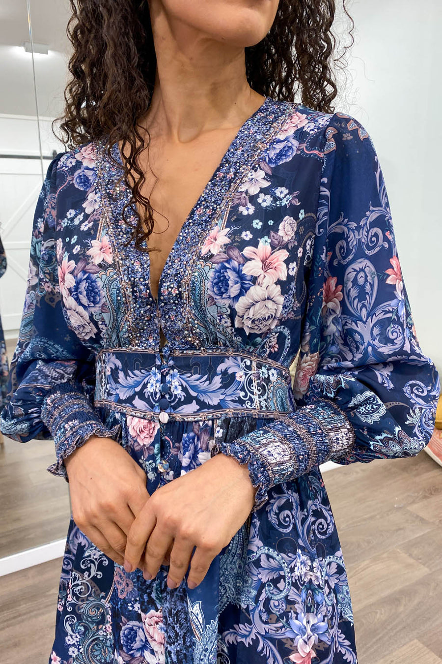 Navy Floral