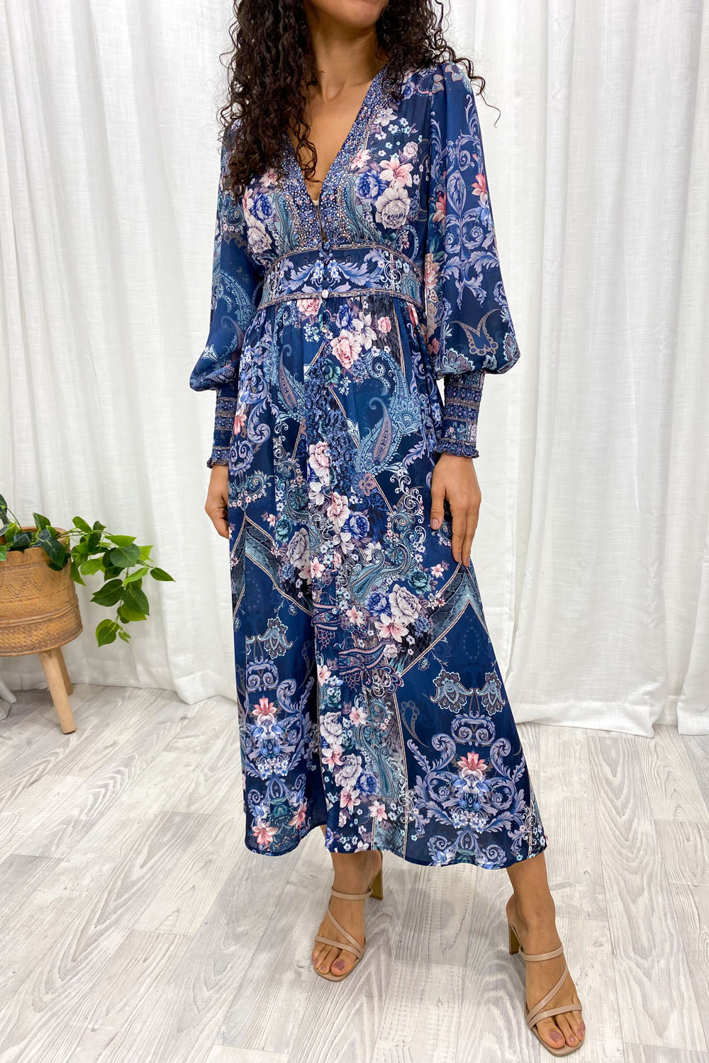 lotus flower design dress Lotus Red/Blue Embroidered Dress | Dresses