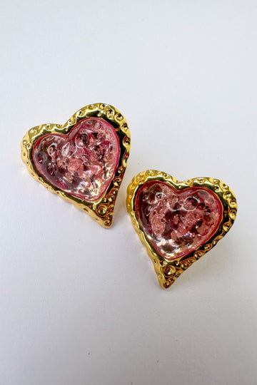 Pink Gold Heart: 
