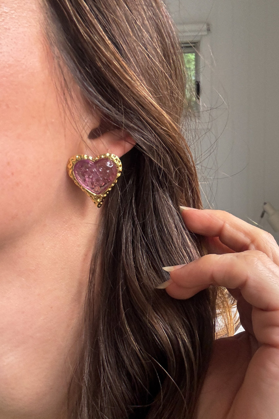 Pink Gold Heart
