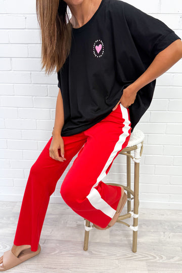 Red: kym
