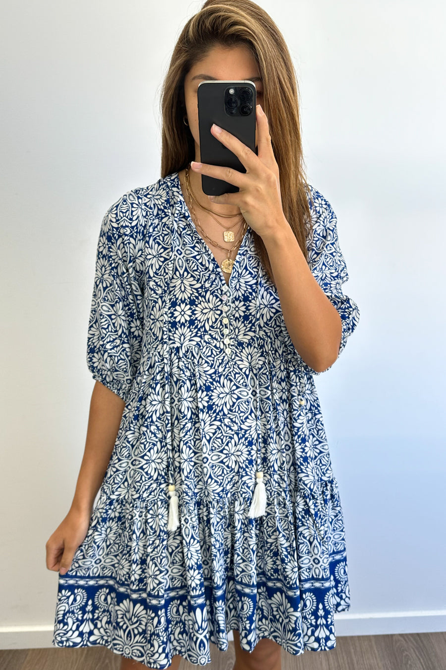 Blue White