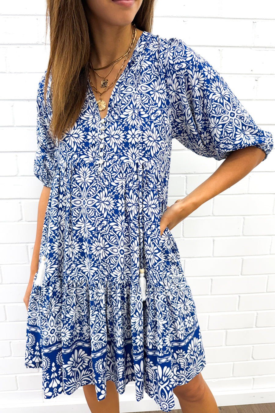 Blue White