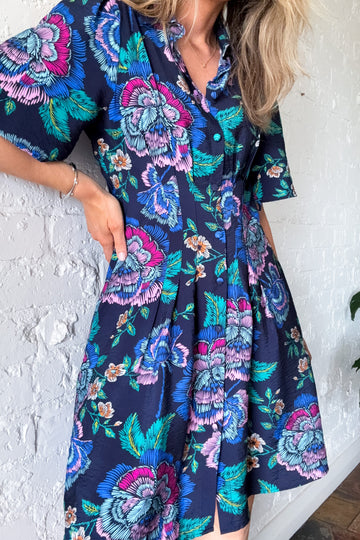 Navy Floral: izzy