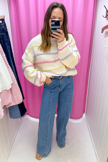 Cream Stripe: bri