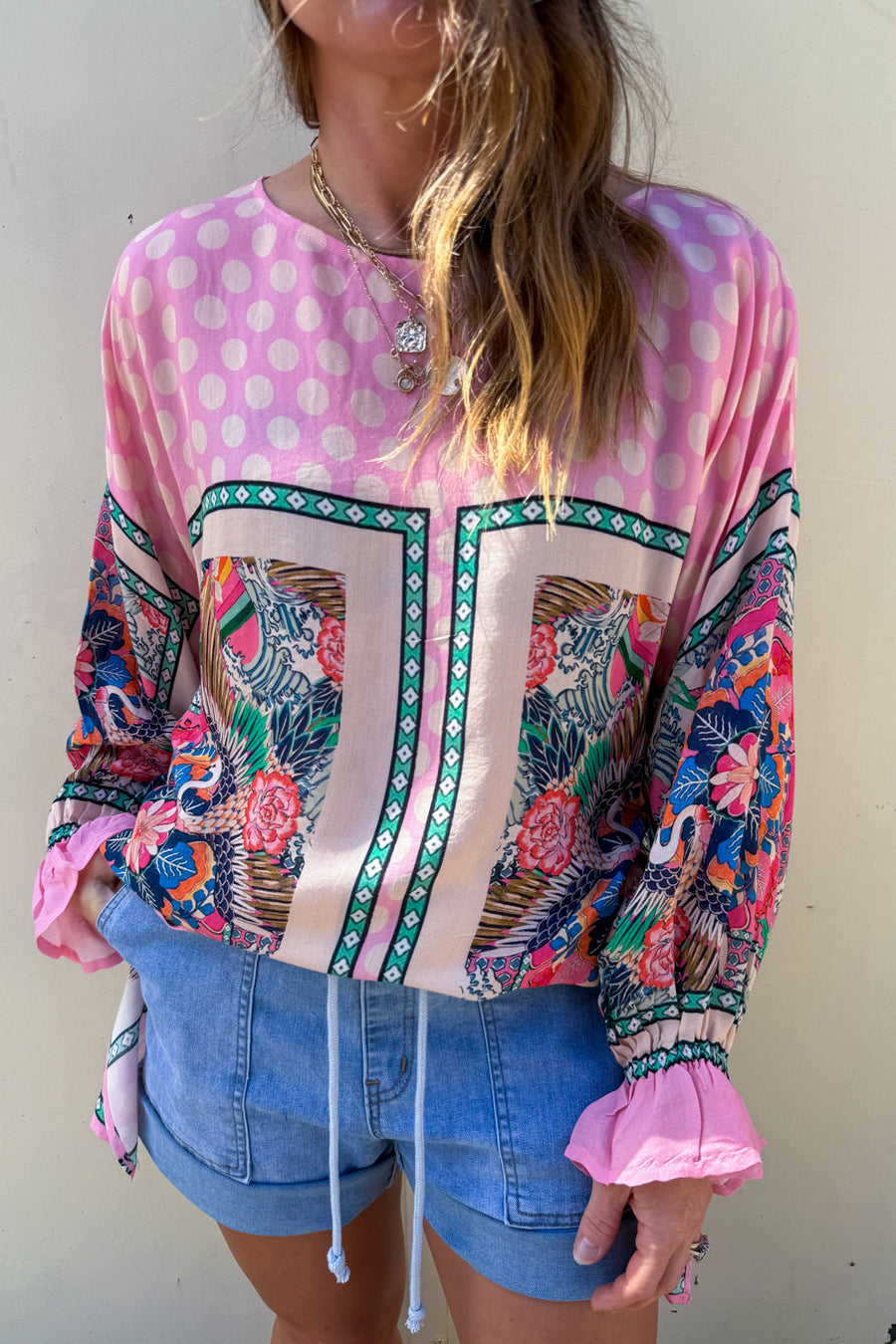 Pink Polka Print