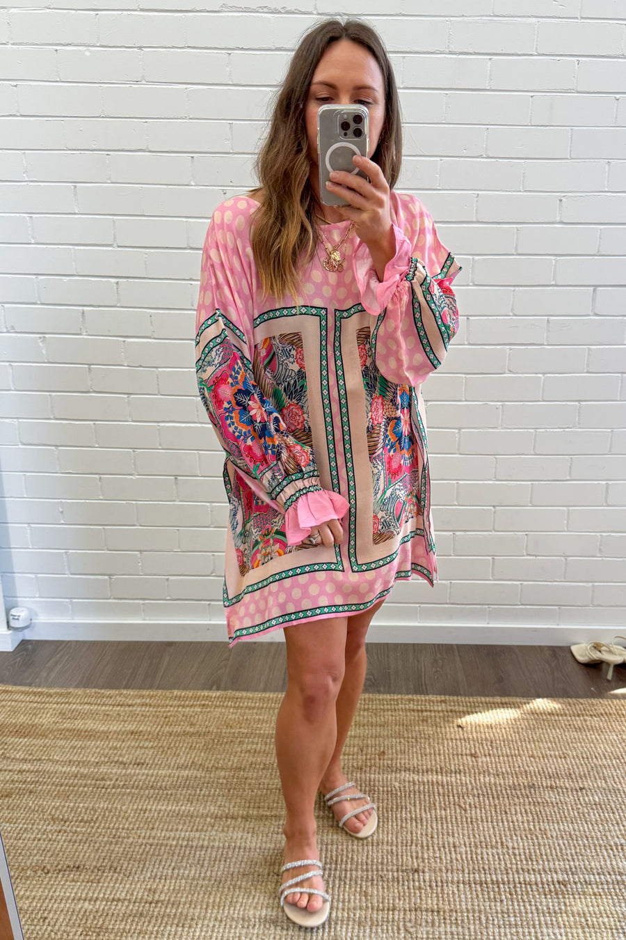 Pink Polka Print