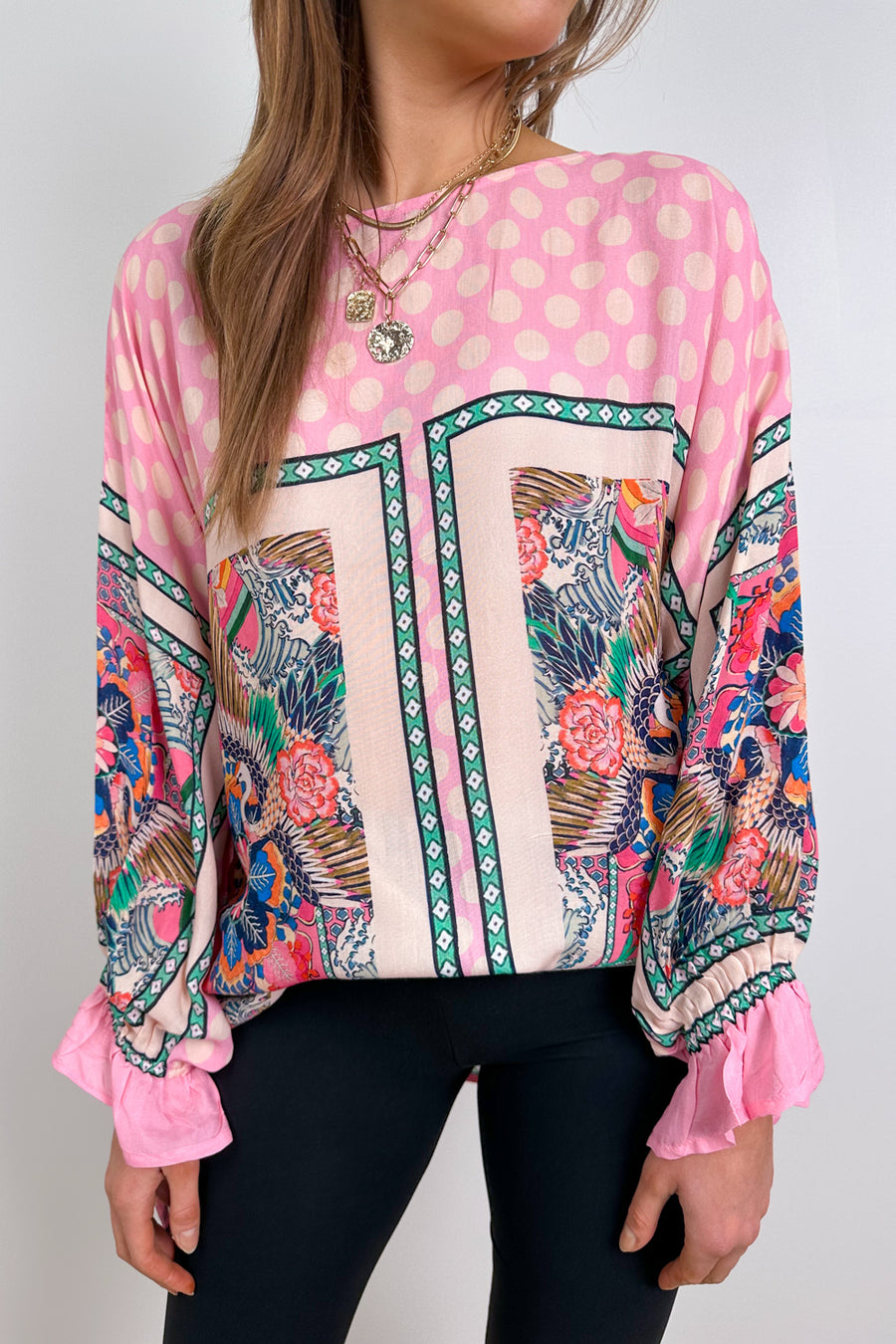 Pink Polka Print