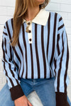 Blue Brown Stripe