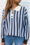 Blue Brown Stripe