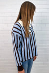 Blue Brown Stripe