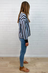 Blue Brown Stripe