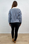 Blue Brown Stripe