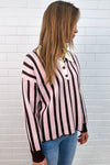 Pink Brown Stripe