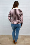 Pink Brown Stripe