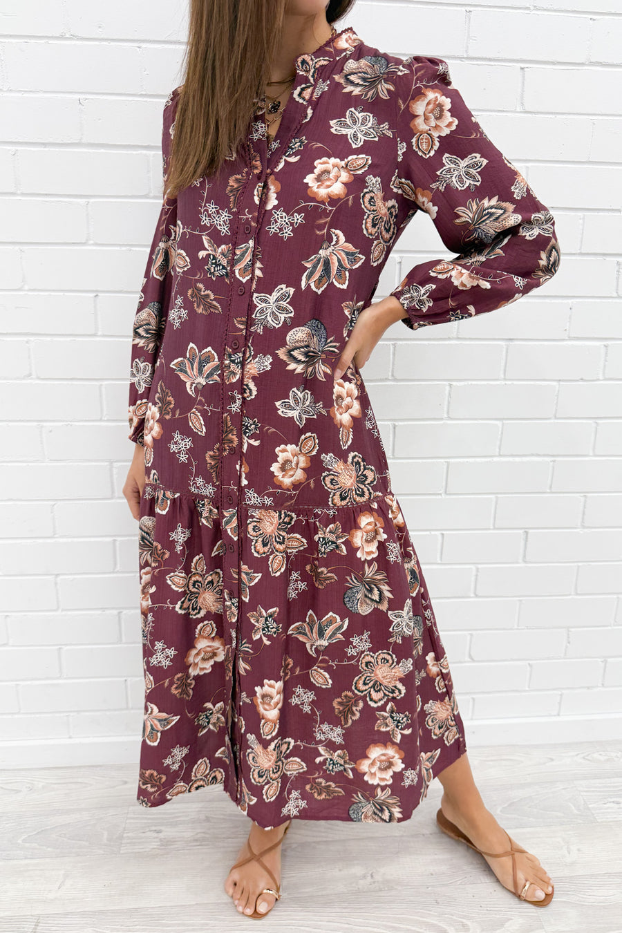 Burgundy Floral