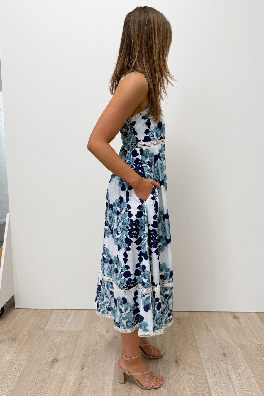 Navy Blue Floral