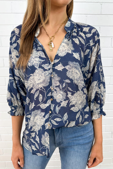 Navy Cream Floral: eve
