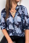 Navy Floral