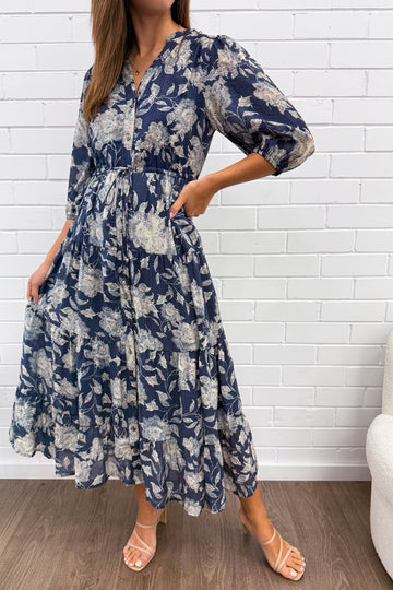 Navy Cream Floral: kym