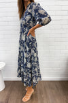 Navy Cream Floral