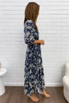 Navy Cream Floral